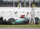 PADL� AND�L. Michael Schumacher se letos p�iv�tal s dom�c�m publikem hav�ri�