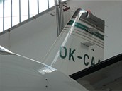 Detail ocasu kalibra�n� cessny s ant�nami