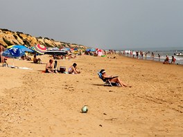 Přestože pobřeží Huelvy patří k Atlantiku, moře je překvapivě teplé a bez velkých vln.