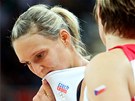 Basketbalistka Eva V�te�kov� po utk�n� proti Turecku (30. �ervence 2012)