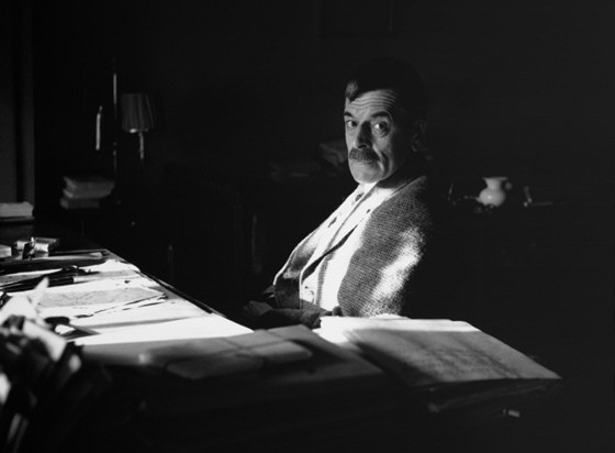 �v�carsk� spisovatel C. F. Ramuz (1878-1947) na sn�mku z roku 1935 