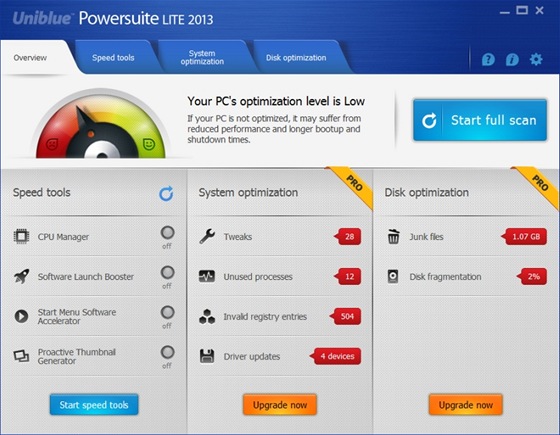 Uniblue PowerSuite Lite 2013