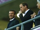 Na fotbal se �el princ William podívat s Davidem Beckhamem.