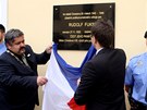 Odhalen� pam�tn� desky Rudolfa Fuksy v Chrastav�