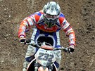 Martin Michek p�i Velk� cen� �esk� republiky v motokrosu v Lokti.