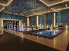 Pohled na ��st unik�tn�ho baz�nu ve �ty�hv�zdi�kov�m hotelu Holiday Inn