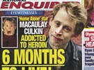 Macaulay Culkin je podle listu National Enquirer z�visl� na heroinu a zb�v� mu