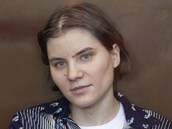 �lenka d�v�� kapely Pussy Riot Jekat�rina Samucevi�ov� u soudu v Moskv� (4.