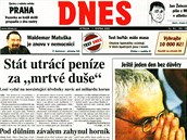 Titulní strana MF DNES ze 7. srpna 2002 Titulní strana MF DNES ze 7. srpna 2002