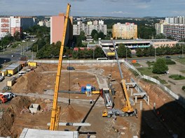 Pád jeřábu v pražských Bohnicích. Pád jeřábu v pražských Bohnicích.
