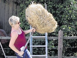 Jednou z discipl�n vidl�ck� neolympi�dy byl i hod vysok�.