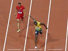 Usain Bolt prob�h� c�lem a Jamajka m� dal�� zlato. Tentokr�t ve �tafet� na