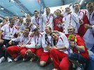 PO CEREMONI�LU. Chorvat� porazili na olympi�d� Italy i podruh� a radovali se ze