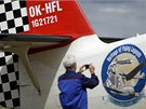 Aviatická show v Hradci Králové, kam se slet�ly slavné letouny Antonov An-2...