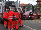 P�i nehod� zem�ela t�hotn� 37let� �ena a pozd�ji v nemocnici i desetilet�