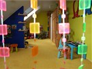 D�tsk� pokoj m� ji� nyn� dvoje dve�e, a� d�ti vyrostou, m�stnost rodi�e...