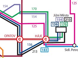 Zm�ny v pra�sk� MHD od 1. z��� 2012 - Spo�ilov, Ji�n� M�sto, Petrovice
