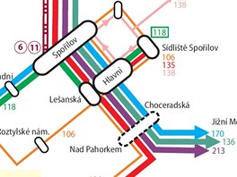 Zm�ny v pra�sk� MHD od 1. z��� 2012 - Spo�ilov