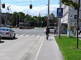 Cyklopruh v ulici Lothringerstrasse ve V�dni