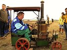 Organizáto�i p�edvedli nejstar�í zp�sob orby parními stroji, které zastupoval...