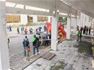 Na zl�nsk� Barum Rally vyl�tl z trati v�z ma�arsk� pos�dky. Stalo se to v...