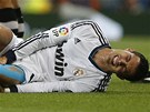BOL� TO. Cristiano Ronaldo se dr�� za nohu a grimasa ve tv��i hv�zdy Realu
