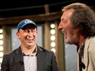 Jan Kraus si ve své Show zahrál volejbal s Bolkem Polívkou. Jan Kraus si ve své Show zahrál volejbal s Bolkem Polívkou.