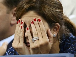 TOHLE NECHCI VID�T. Mirka Vavrinecov�, man�elka Rogera Federera (ne)sleduje
