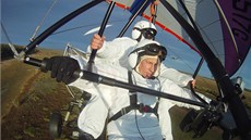 Ruský prezident vzlétá na poloostrov� Jamal (5. zá�í 2012)