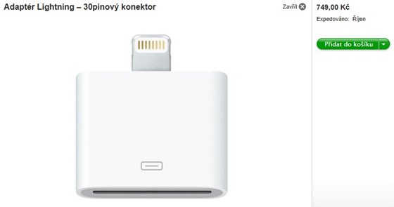 Redukce k novému Lightning konektoru Redukce k novému Lightning konektoru