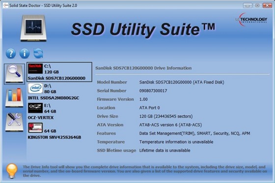 SSD utility suite