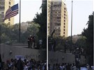 Rozzu�en� Egyp�an� demonstrovali kv�li filmu, kter� hanob� proroka Mohameda,...