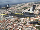 Breitling st�ha�ky nad Prahou. Albatros L-39