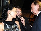 František Janeček vede rozhovor s Gábinou Partyšovou a jejím manželem Josefem František Janeček vede rozhovor s Gábinou Partyšovou a jejím manželem Josefem