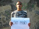 Kampaň sdružení Konexe přinesla i pozitivní momenty. Mladý muž na snímku dostal Kampaň sdružení Konexe přinesla i pozitivní momenty. Mladý muž na snímku dostal