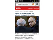 iDNES pro dotykové mobily iDNES pro dotykové mobily