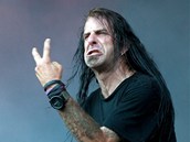 Zpěvák skupiny Lamb Of God Randy Blythe "v akci" Zpěvák skupiny Lamb Of God Randy Blythe "v akci"