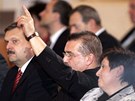 Poslanec ČSSD Evžen Snítilý při prezidentské volbě na Pražském hradě hlasoval Poslanec ČSSD Evžen Snítilý při prezidentské volbě na Pražském hradě hlasoval