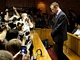 Ob�alovan� atlet Oscar Pistorius u soudu v Pretorii.