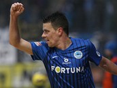 TO KOUKÁTE. Liberecký obránce Ondřej Kušnír se raduje z gólu proti Českým TO KOUKÁTE. Liberecký obránce Ondřej Kušnír se raduje z gólu proti Českým