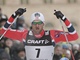Petter Northug coby vítěz sprintu Světového poháru ve Stockholmu.