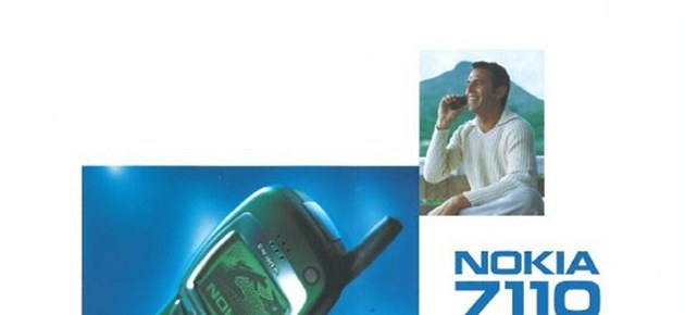 Dobový propaga�ní materiál pro model Nokia 7110