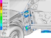 Simulace páčení dveří automobilu Abaqus/Standard Simulace páčení dveří automobilu Abaqus/Standard