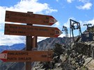 Rozcestník u Similaun H�tte (3019 m)