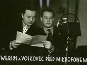 Jan Werich a Jiří Voskovec pro rozhlas Jan Werich a Jiří Voskovec pro rozhlas