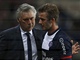 SLOVA �T�CHY OD TREN�RA. Carlo Ancelotti promlouv� k Davidu Beckhamovi a...