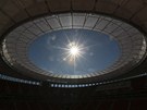 Nov� otev�en� N�rodn� stadion v brazilsk�m hlavn�m m�st� Brasilia.