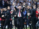 P�ED Z�PASEM. Alex Ferguson m�v� div�k�m p�edt�m, ne� naposledy usedne na