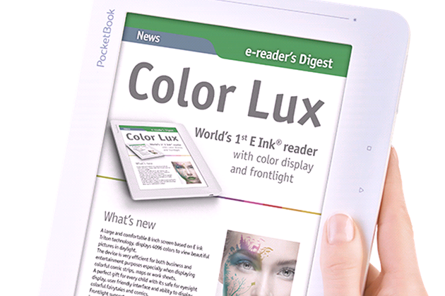PocketBook Color Lux - první čtečka elektronických knih s barevným e-ink PocketBook Color Lux - první čtečka elektronických knih s barevným e-ink