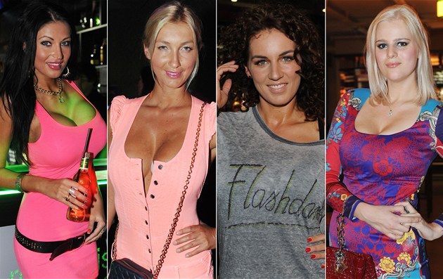 Dámy, které vystavily své poprsí: Julie Zugarová, Dominika Mesarošová, Lucie Dámy, které vystavily své poprsí: Julie Zugarová, Dominika Mesarošová, Lucie